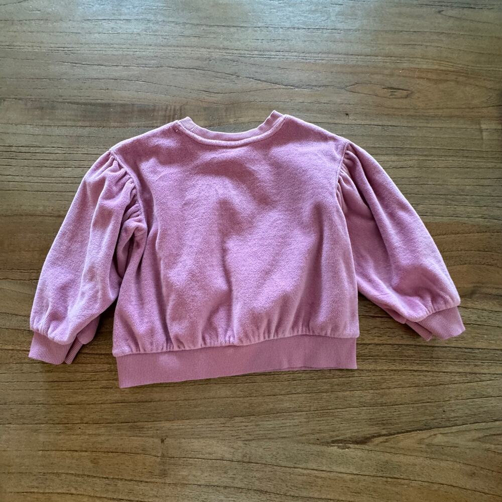 Cat & Jack Toddler Girl Sweatshirt Size 3T Barely Worn - Picture 3 of 5